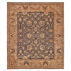 Tapis rare et inhabituel Agra noué à la main - 12'6 "x15'.