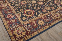 Tapis marron Agra, tissage antique rare, noué à la main - 10'x14'3" ONE-OF-A-KIND