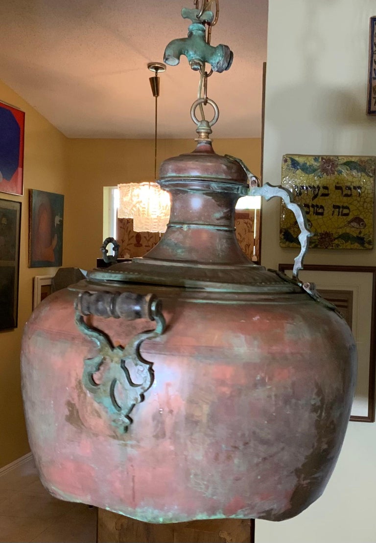 One of a Kind Samovar Chandelier In Good Condition For Sale In Delray Beach, FL