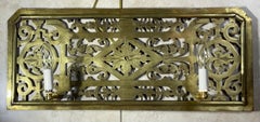 Unico nel suo genere  Applique singola in ottone antico elettrificato - stile Art&Deco