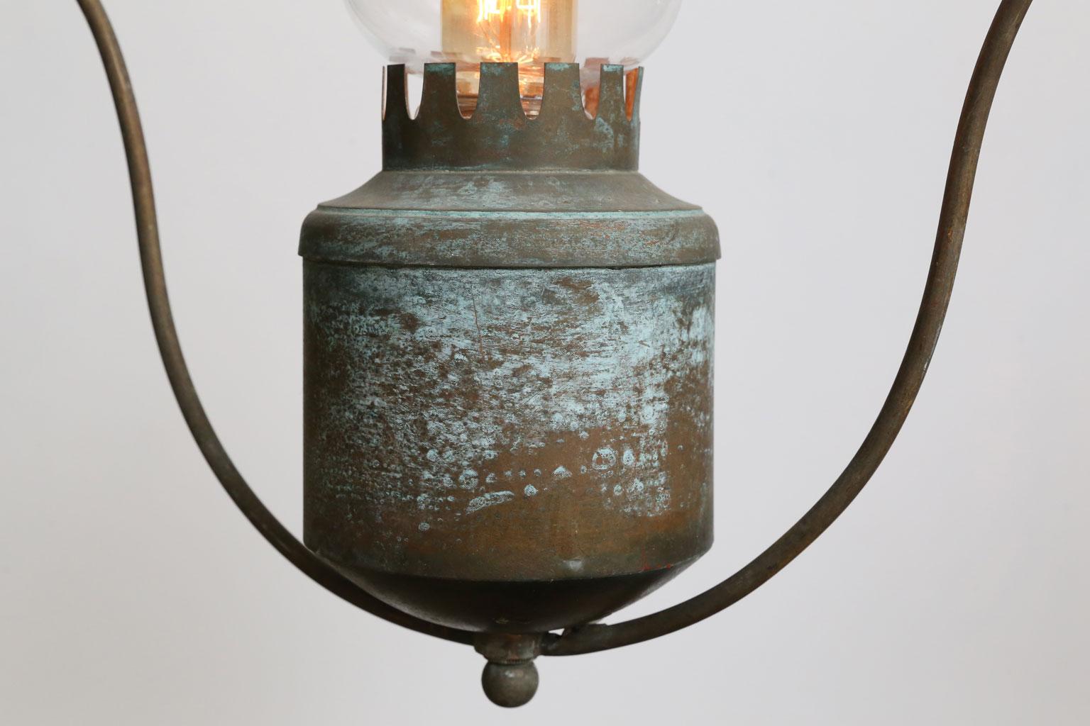 One-of-a-Kind Single Light Hall Lantern In Good Condition In Houston, TX