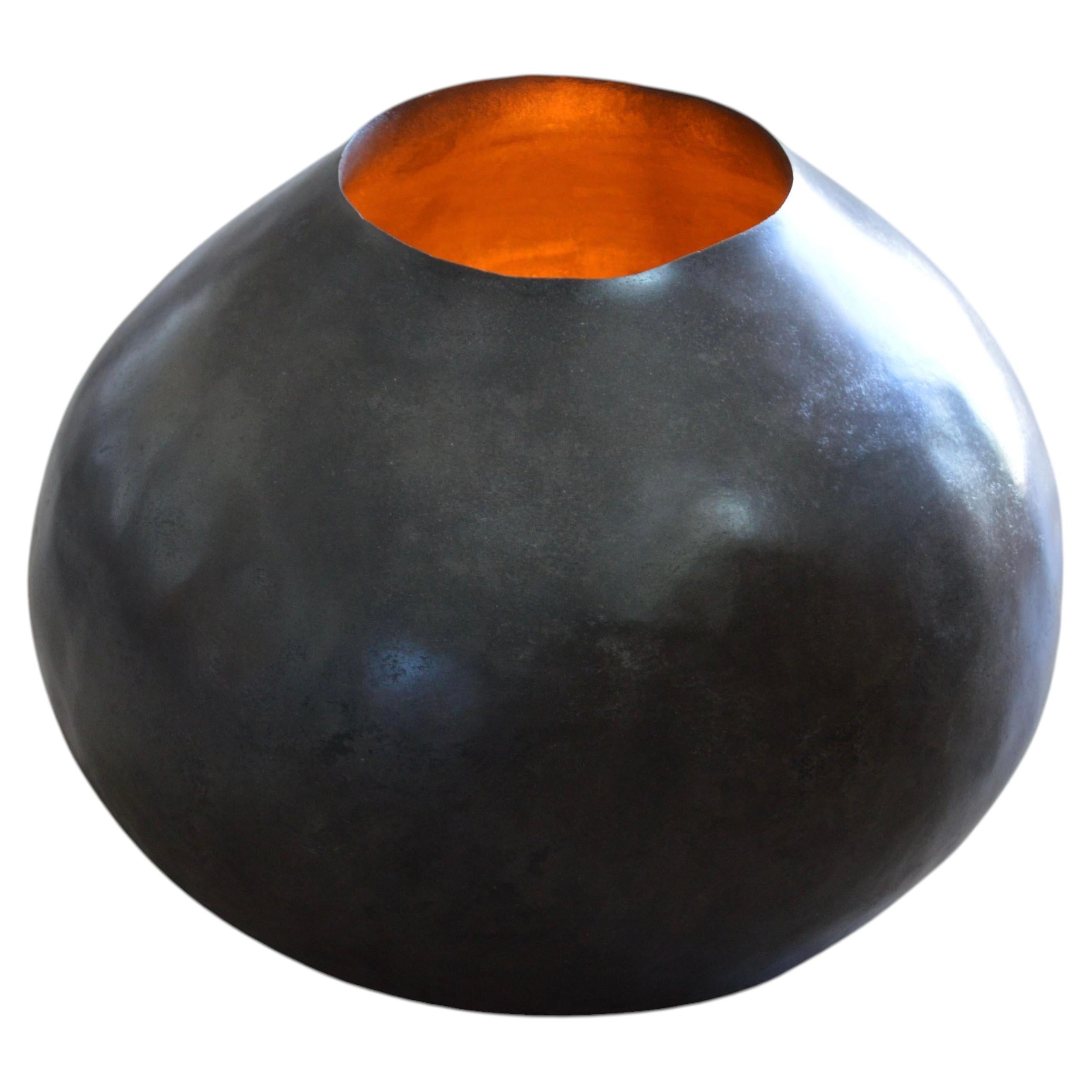 One Of a Kind Sol Bravura Round Lamp in Pigmented Cement by Studio Noon For Sale