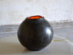 One Of a Kind Sol Diadem Round Lamp in Pigmented Cement by Studio Noon
