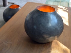 One Of a Kind Sol Round Lamp in Pigmented Cement by Studio Noon