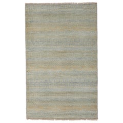 One-of-a-Kind Solid Wool Hand Knotted Area Rug, Multi