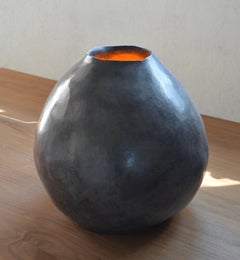 One Of a Kind Sorbere Round Lamp in Pigmented Cement by Studio Noon