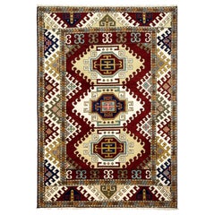 One-of-a-Kind Southwestern Wool Hand Knotted Area Rug, Multi