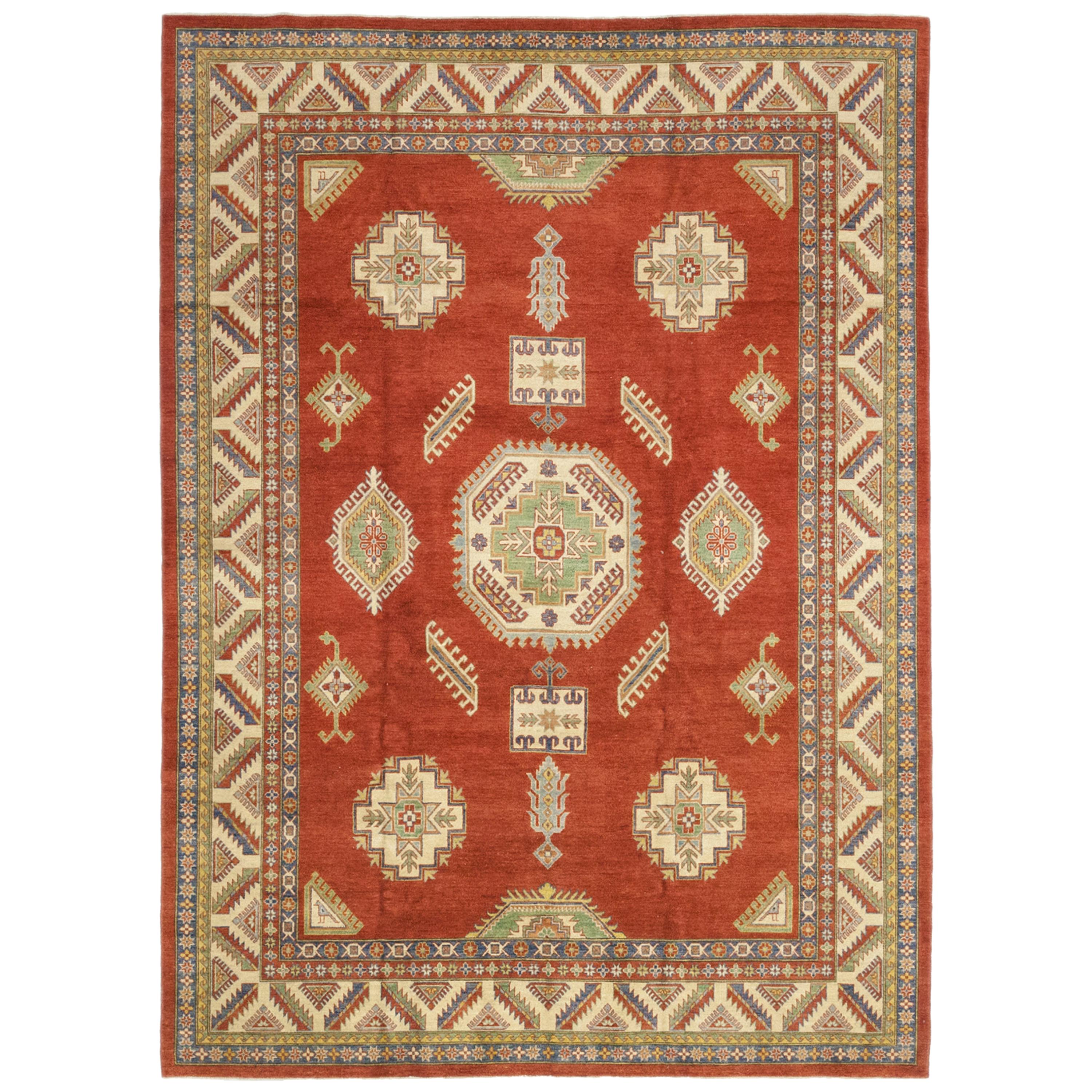 One-of-a-Kind Southwestern Wool Hand Knotted Area Rug, Tuscan