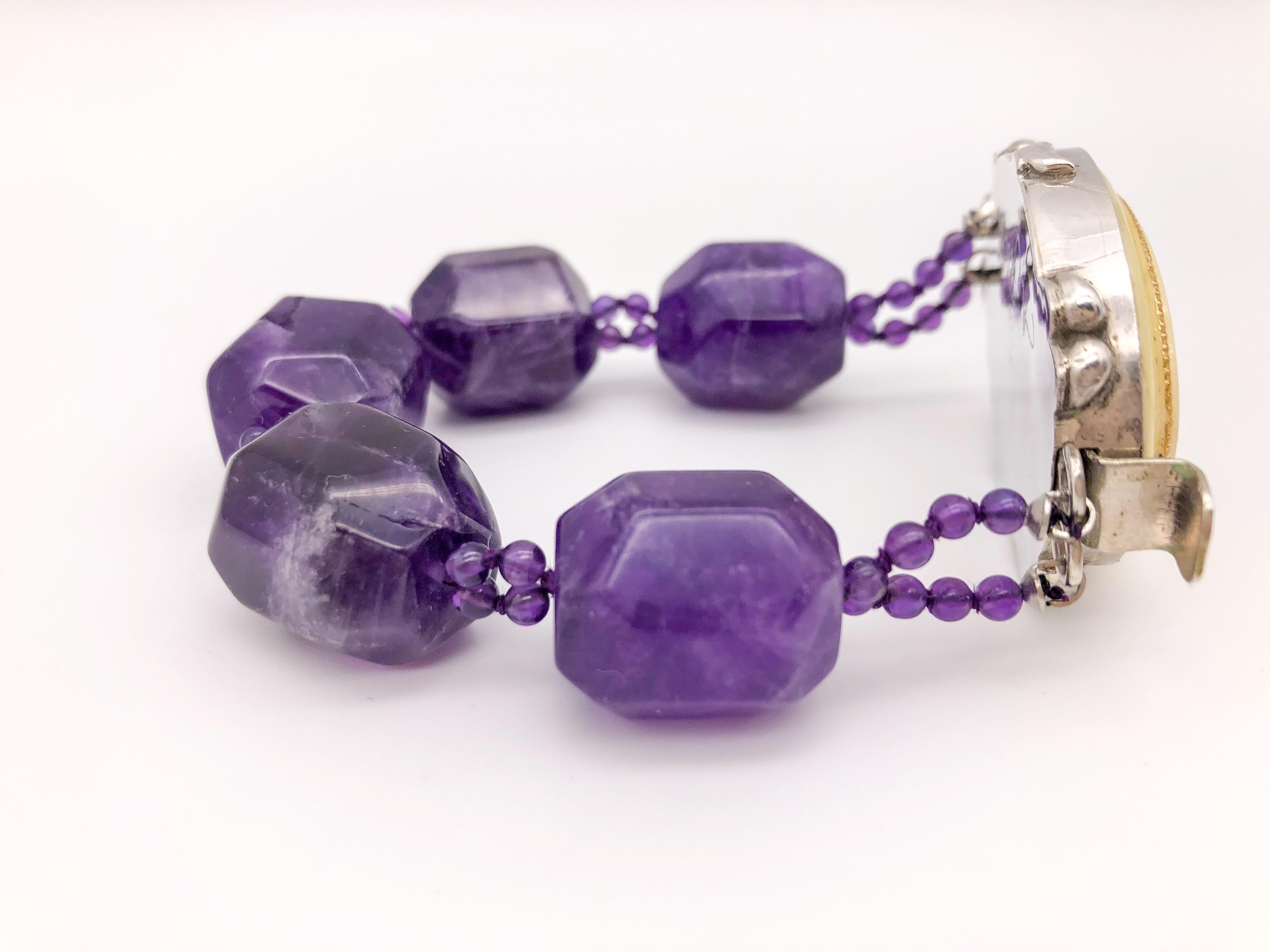 amethyst bracelet for him