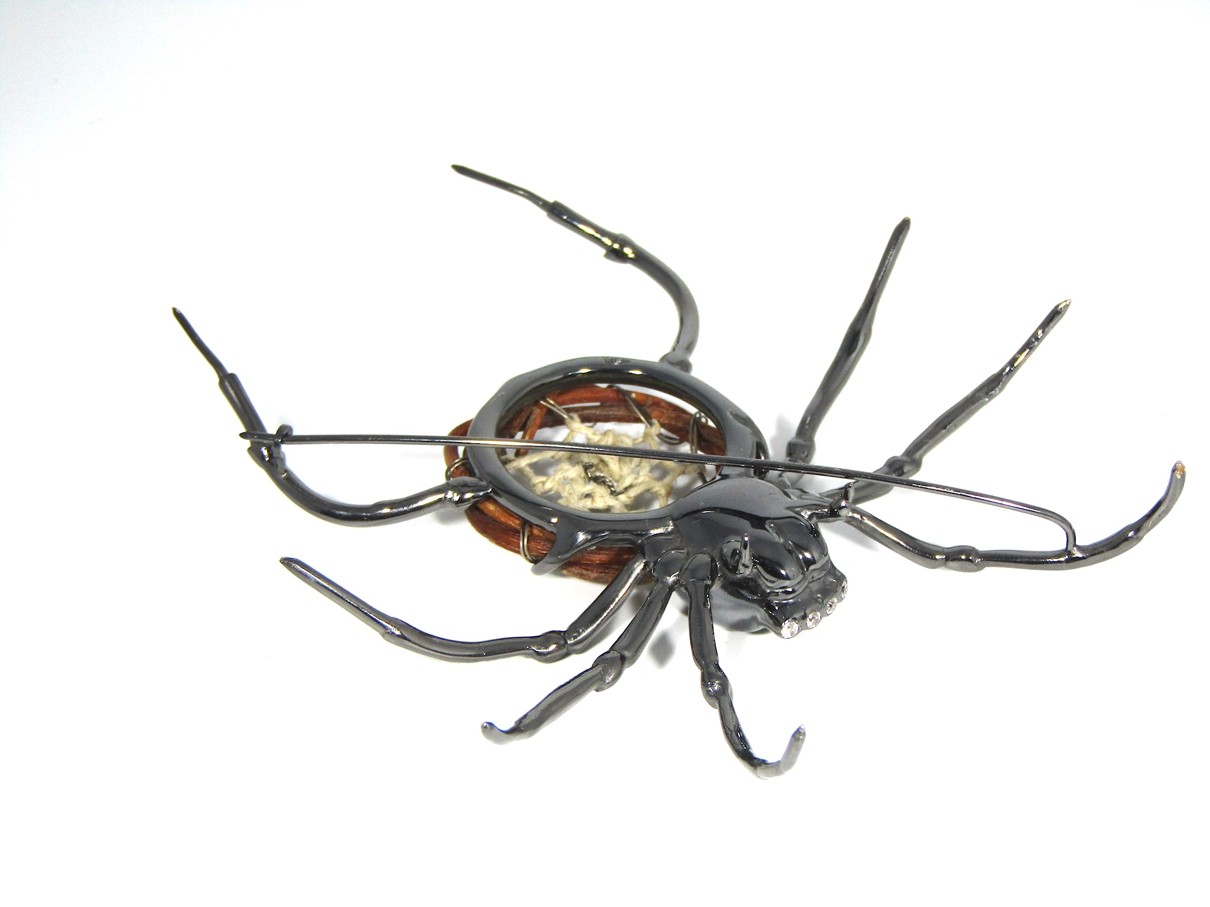 One of a Kind Spider Brooch by Vanessa Cocchetto of Talys Jewels 1