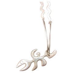 Collier unique en son genre en argent sterling conçu par l'artiste mexicain Alfredo Zalce