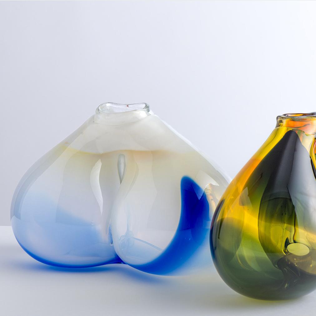 One of a Kind Studio Glass Vase 