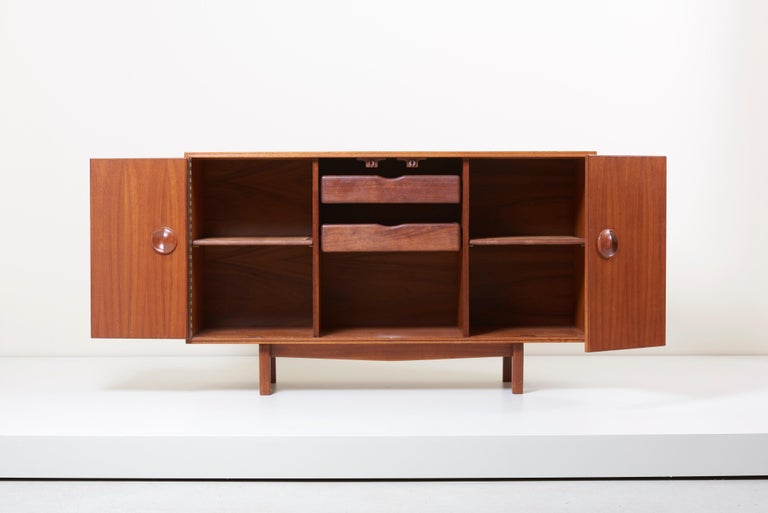 Woodwork One of a Kind Studio Sideboard or Cabinet by John Kapel Studio, US, 1960s For Sale