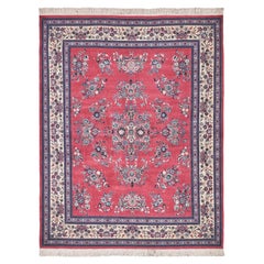 ONE-OF-A-KIND Super Fine Antique Weave Hand Knotted Pink Rug - 8'3 "x10'2"
