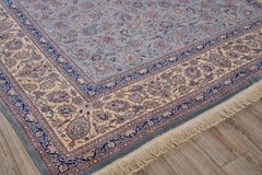 ONE-OF-A-KIND Super Fine Isfahan Hand Knotted Lilac/Beige Rug - 9'2 "x12'3"
