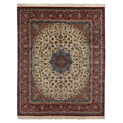 ONE-OF-A-KIND Super Fine Isfahan Hand Knotted Red Rug - 8'5 "x10'2"