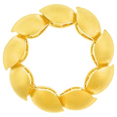 Vintage One-of-a-Kind Swiss Contemporary Gold Bracelet