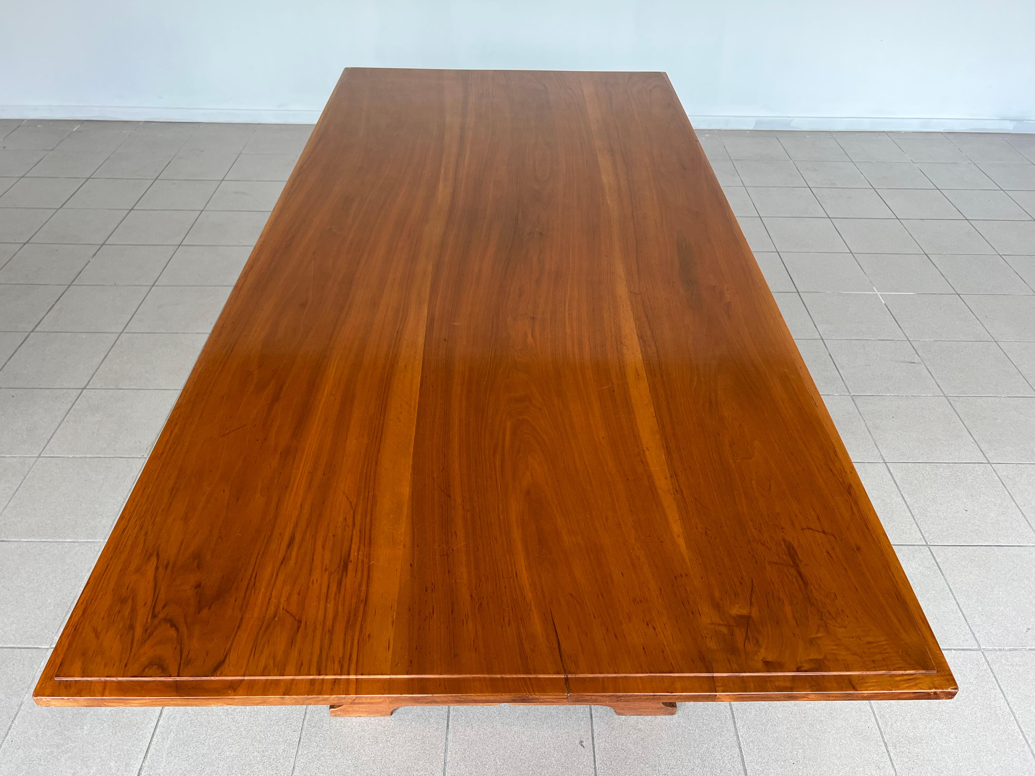 One of a Kind Swiss French Walnut Dining Table 1