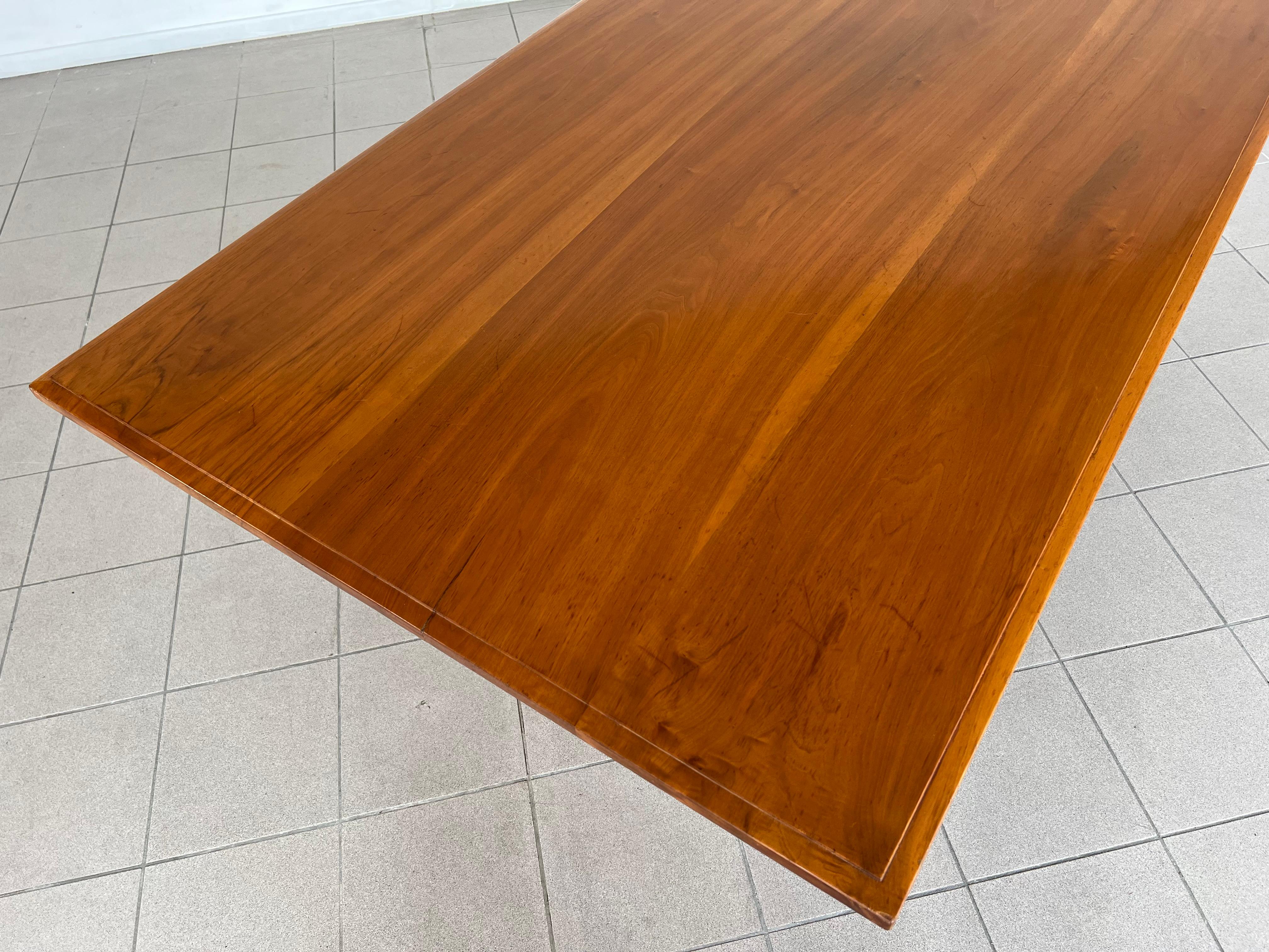 One of a Kind Swiss French Walnut Dining Table 3