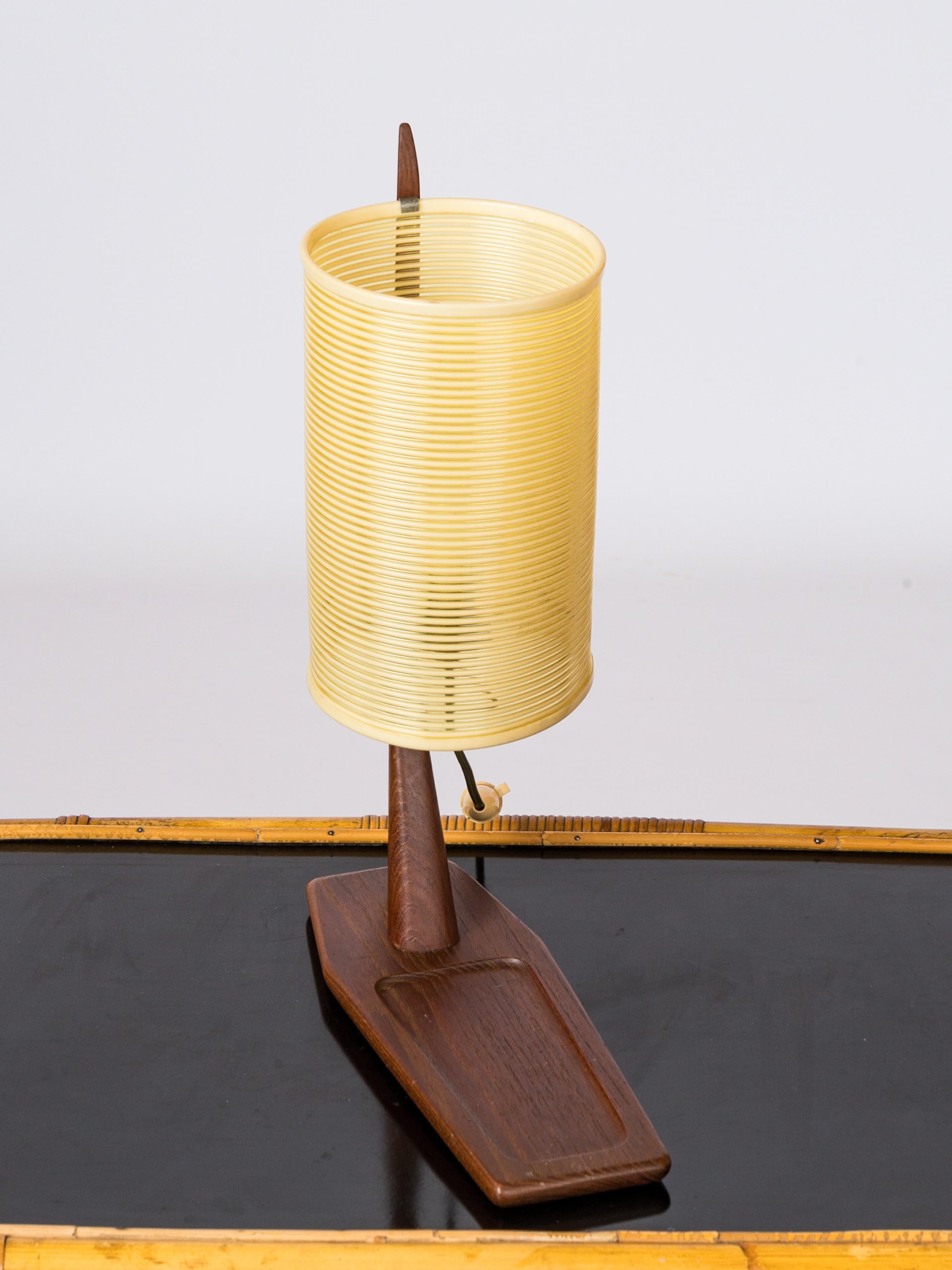 Mid-Century Modern Lampe de bureau rotaflex attribuée à Rispal, France, années 1960 en vente