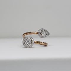 One of A Kind Toi et Moi Ring In 18K Gold