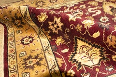 One of a Kind Traditional Handwoven Wool Area Rug