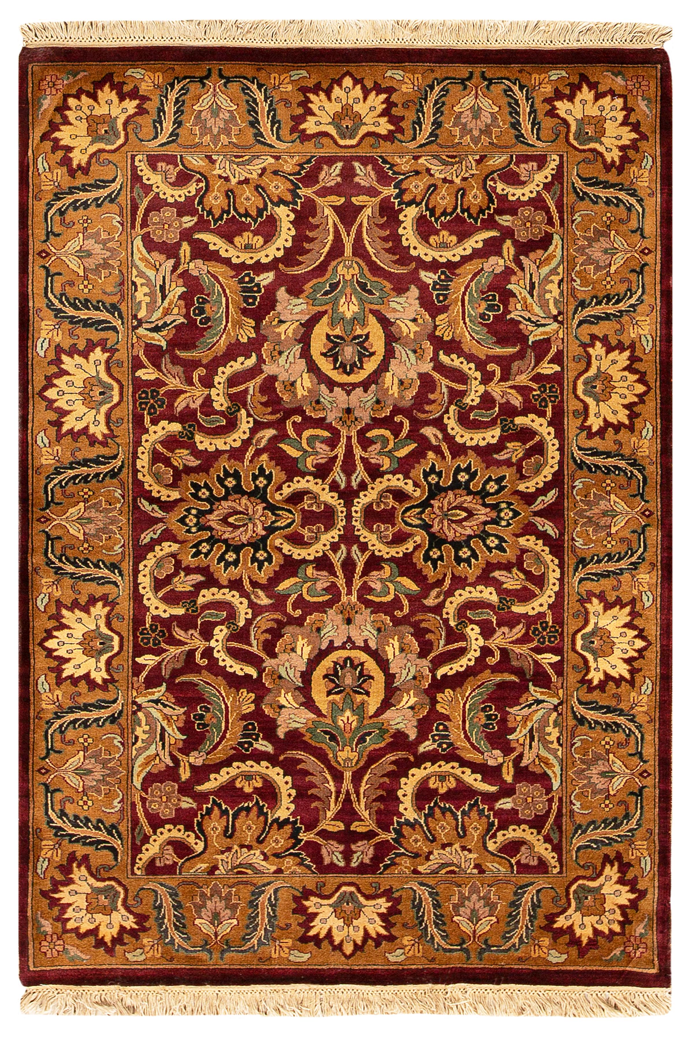 One-of-a-Kind Traditional Handwoven Wool Area Rug In Excellent Condition For Sale In Secaucus, NJ