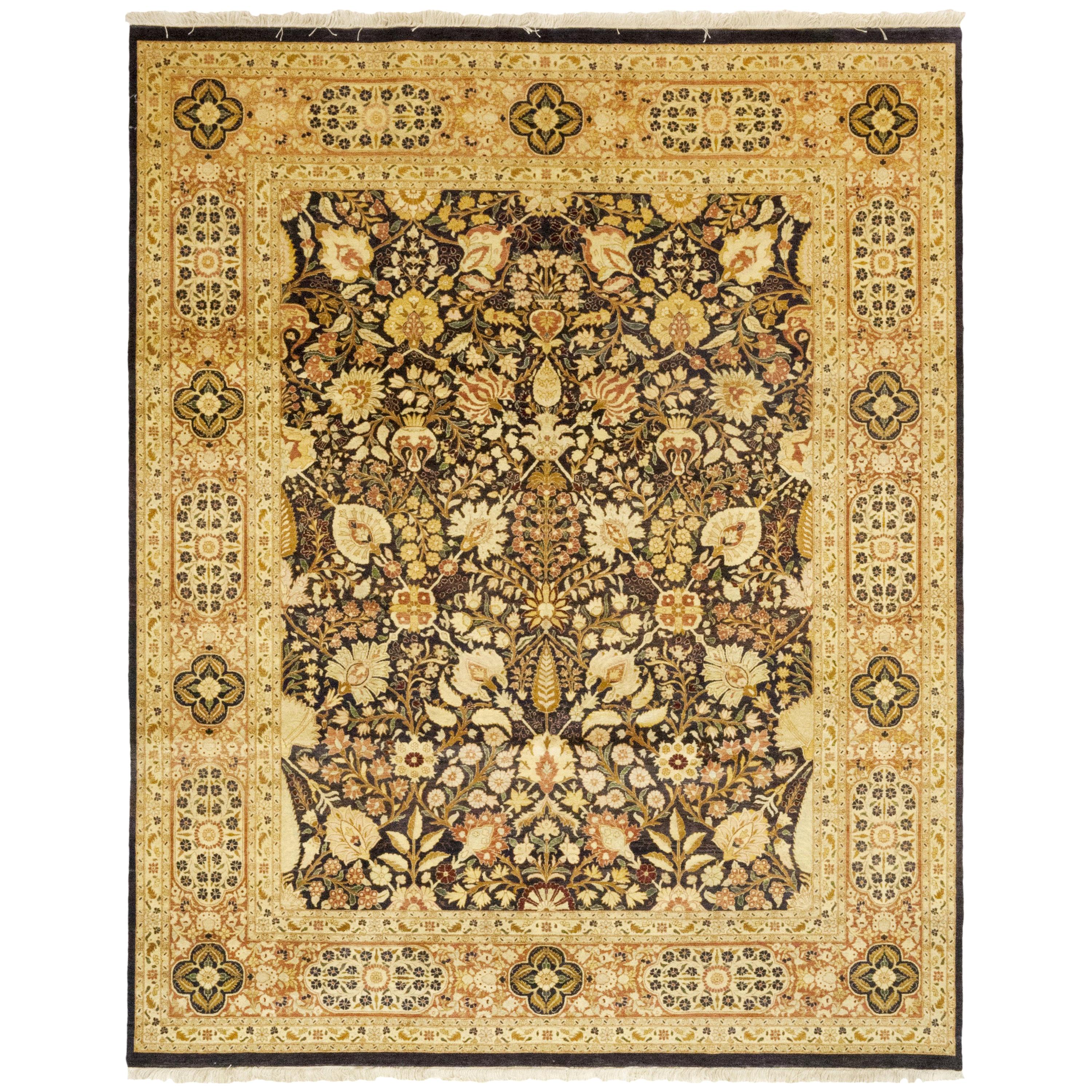 One-of-a-Kind Traditional Hand Knotted Area Rug, Cocoa