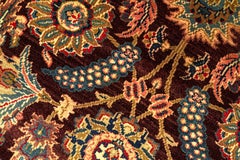 Traditional Handwoven Luxury Wool Red / Ivory Area Rug