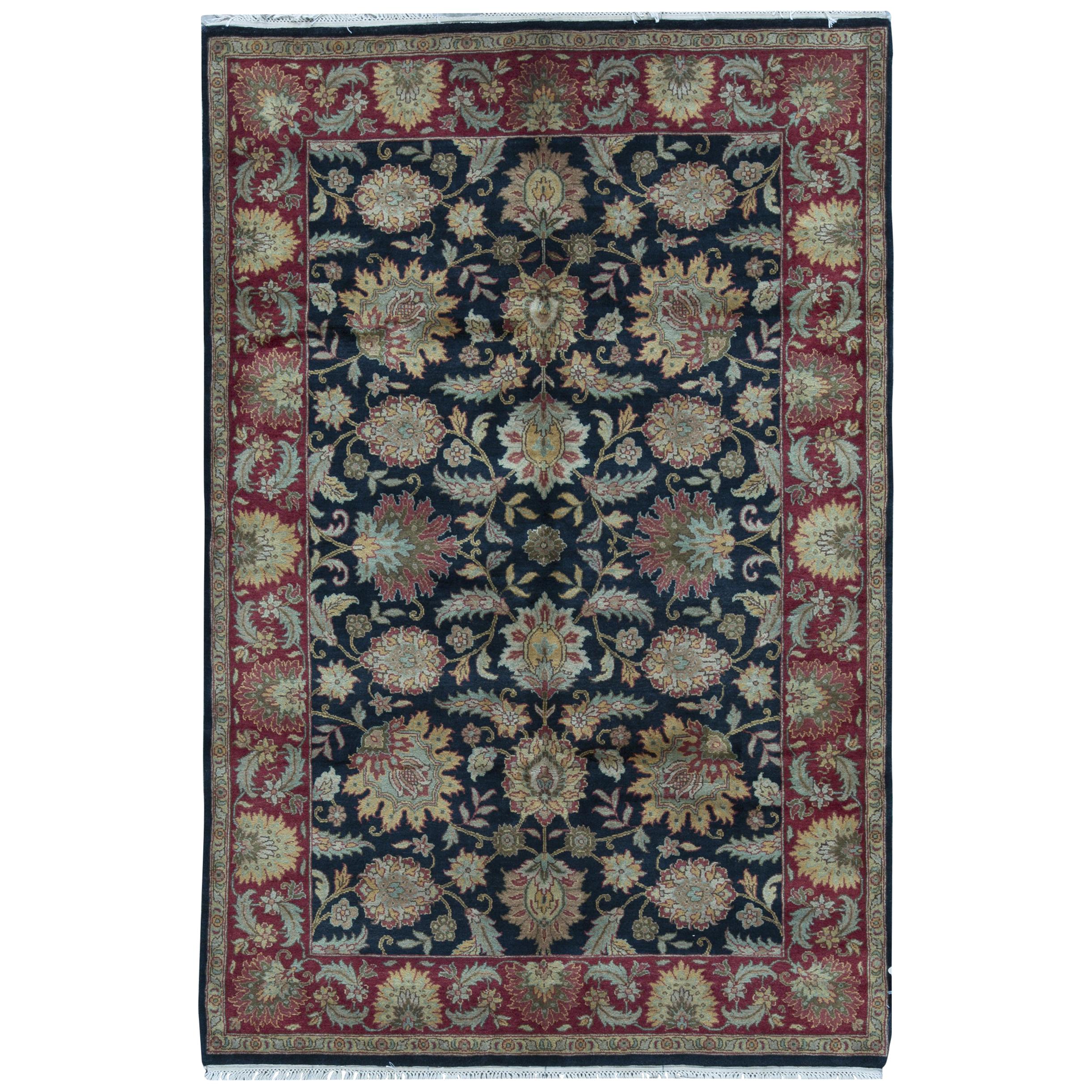 One-of-a-Kind Traditional Handwoven Wool Area Rug 5'11 x 8'11 For Sale