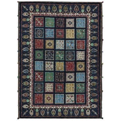 One of a Kind Traditional Handwoven  Wool Area Rug 5'10 x 8'4