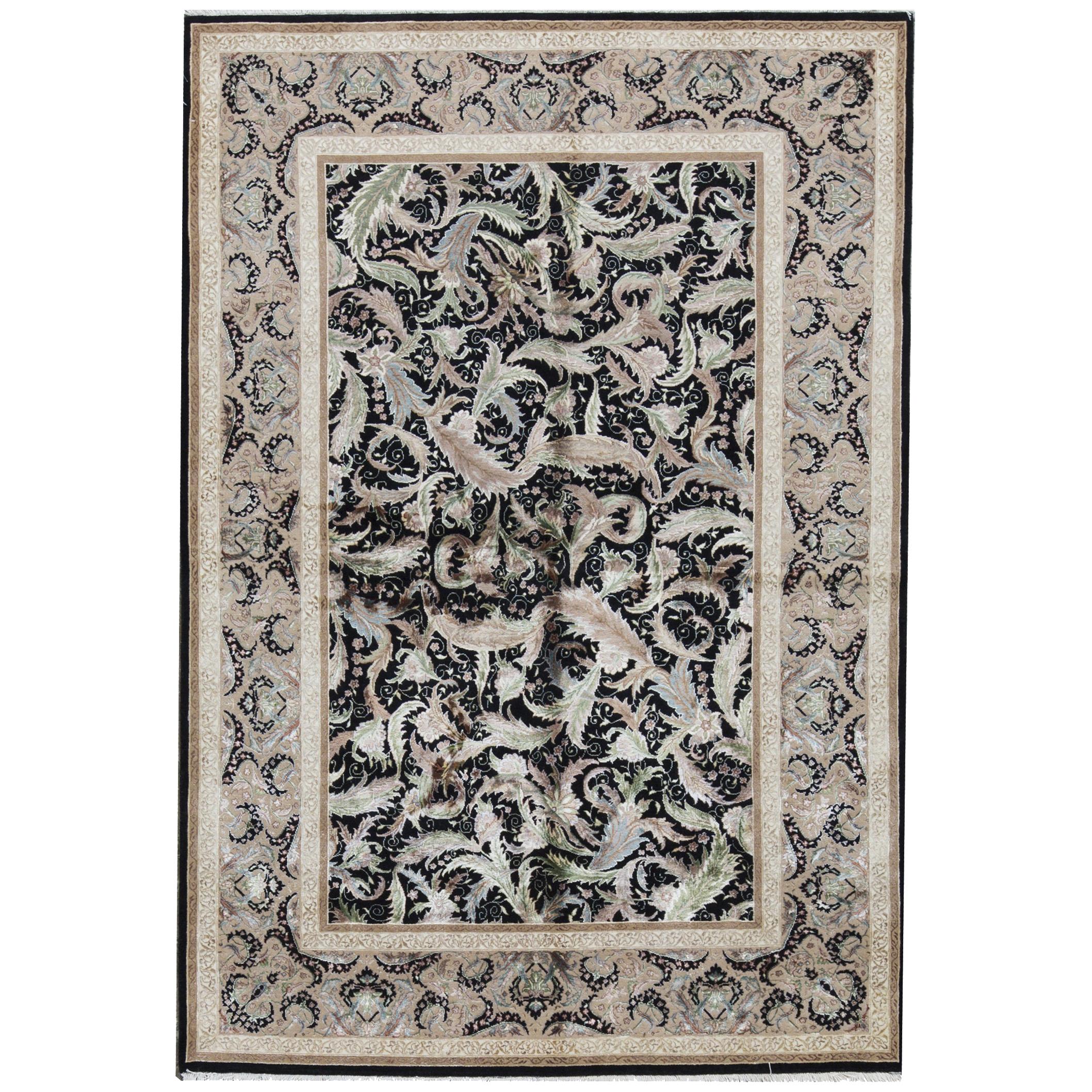 One-of-a-Kind Traditional Handwoven  Wool Area Rug 5'6 x 8'