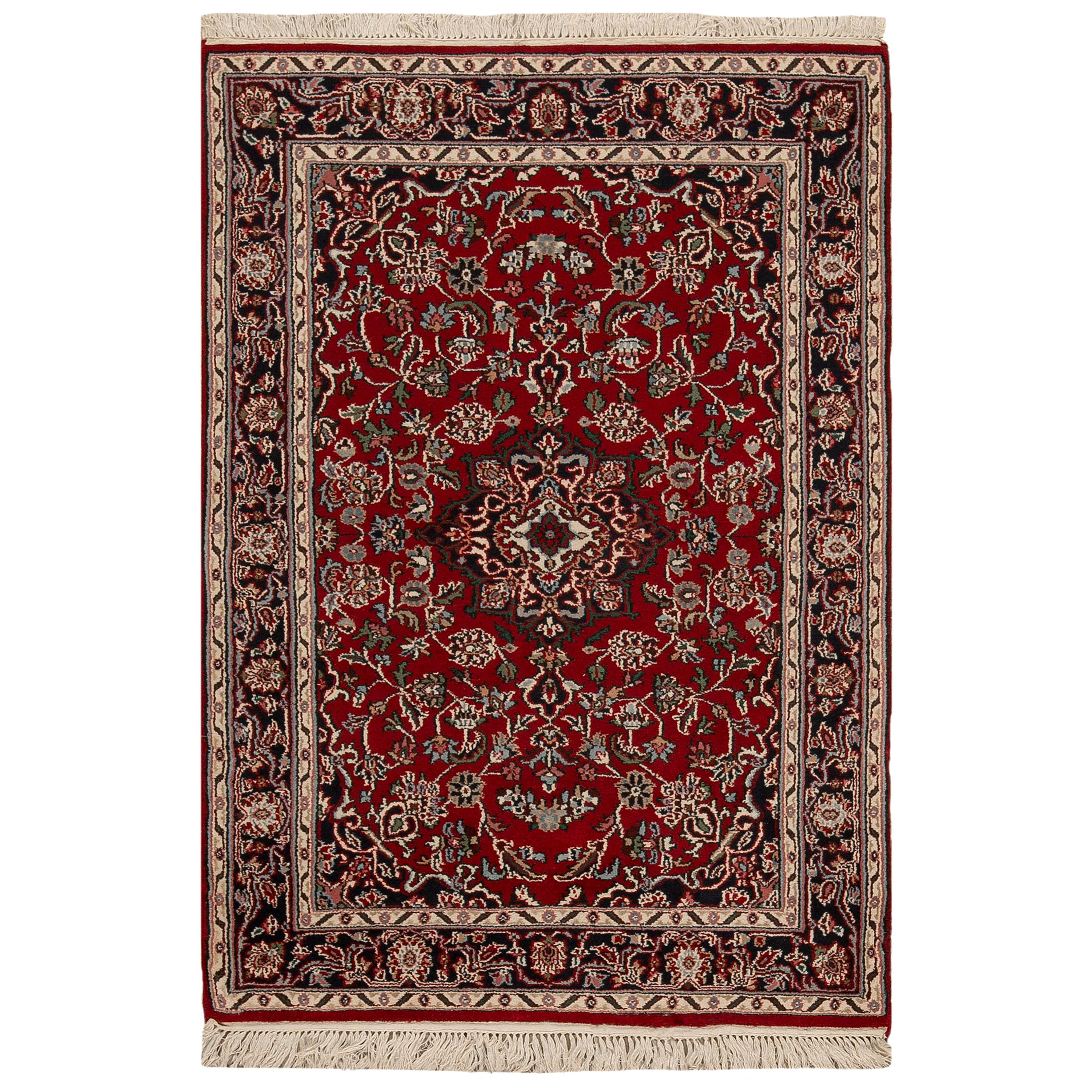 One of a Kind Traditional Handwoven Wool Area Rug