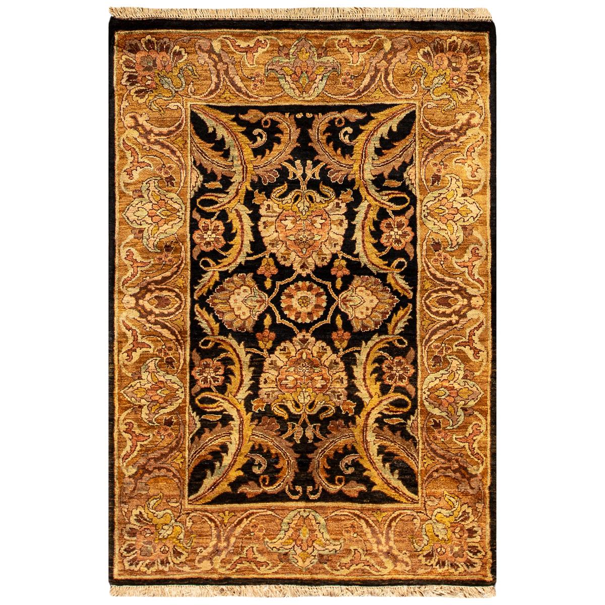 One-of-a-Kind Traditional Handwoven Wool Area Rug For Sale
