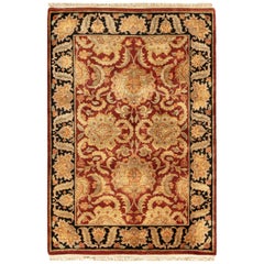 Vintage One of a Kind Traditional Handwoven Wool Area Rug
