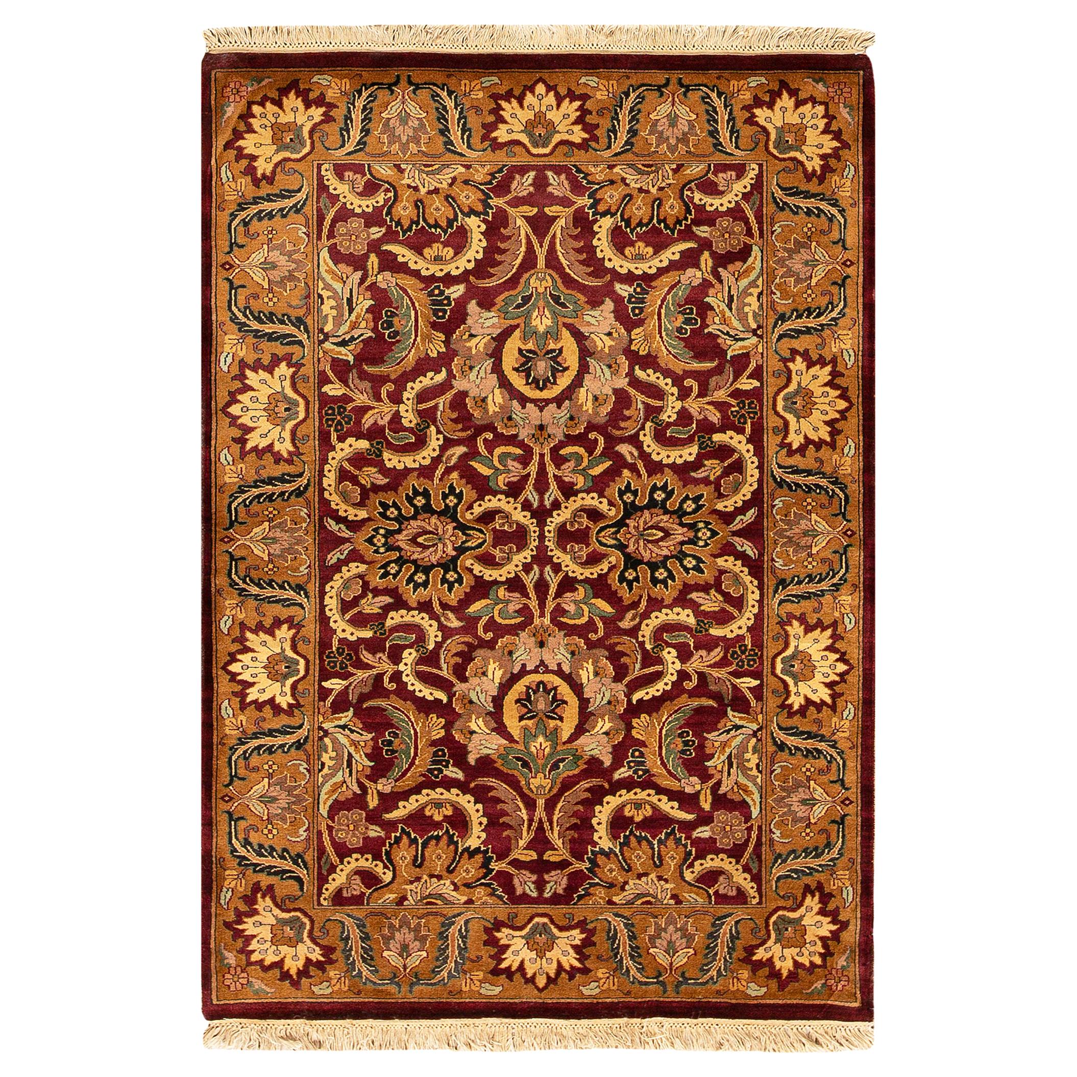 One-of-a-Kind Traditional Handwoven Wool Area Rug