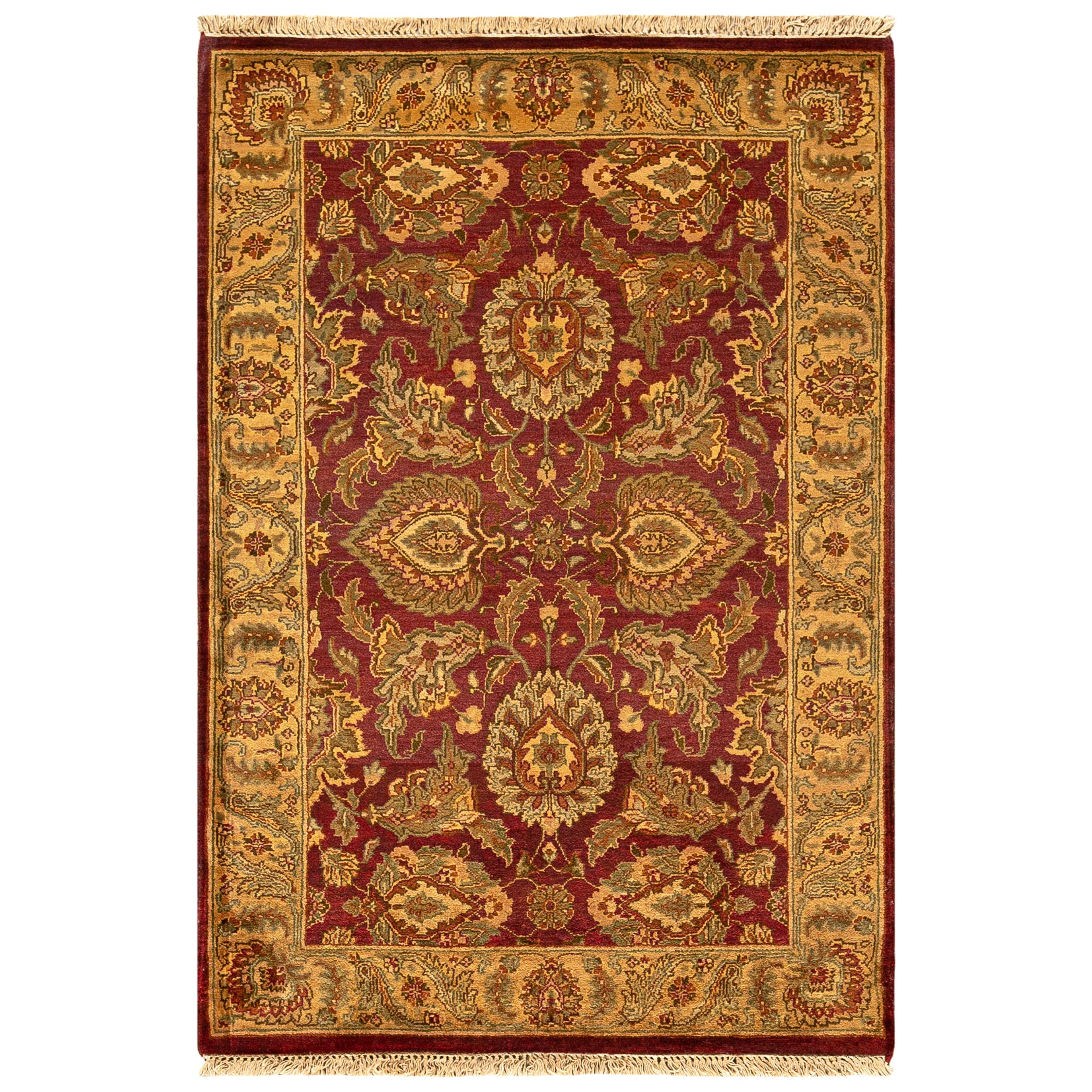 One of a Kind Traditional Handwoven Wool Area Rug
