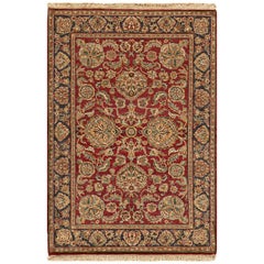 Vintage One-of-a-Kind Traditional Handwoven Wool Area Rug