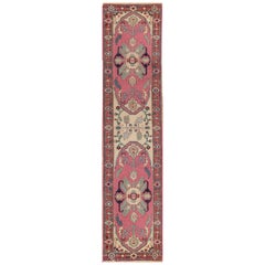 One of a Kind Traditional Handwoven Wool Runner Area Rug