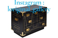 One of a Kind Trunk Chest of Drawer in the Manner of Jacques Quinet