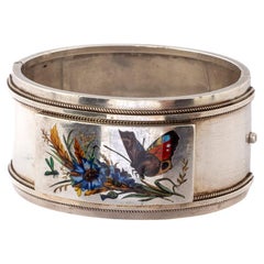 Brazalete de mariposa victoriano único en su especie