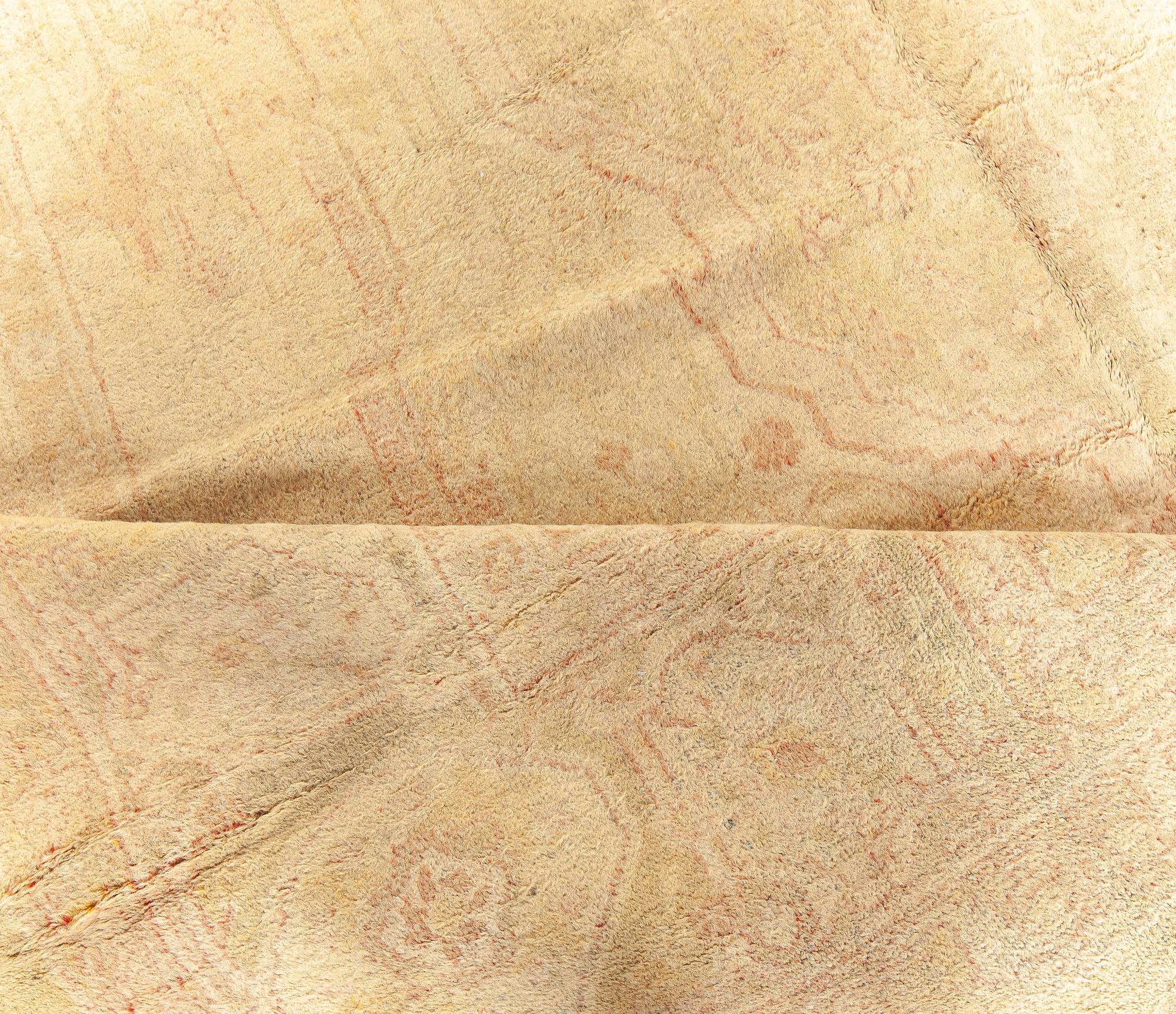 Doris Leslie Blau Alfombra india vintage de lana hecha a mano Amritsar en Bueno estado para la venta en New York, NY