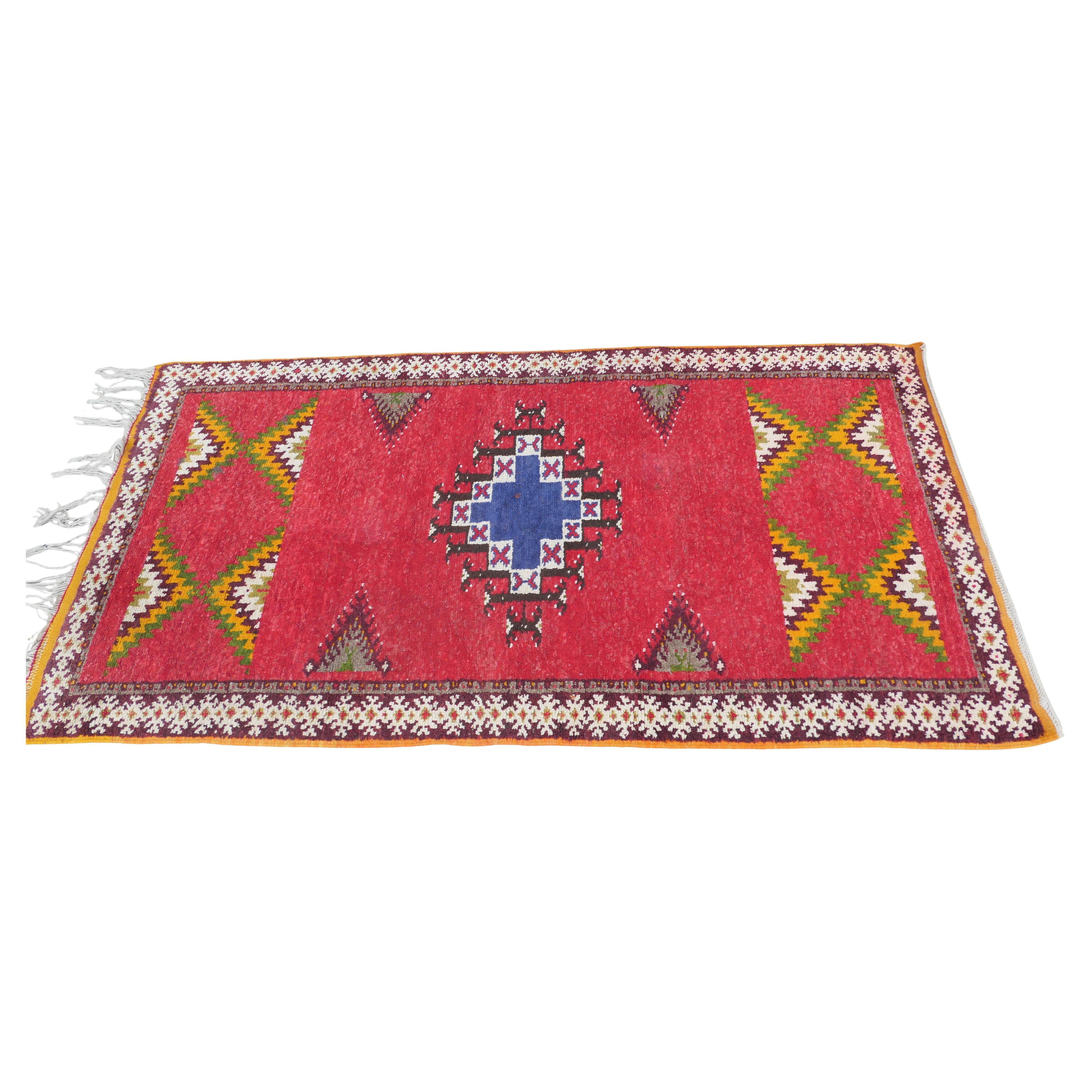 Einzigartiger kubistischer Vintage-Retro-Teppich  Ein prächtig aussehendes Stück im Angebot