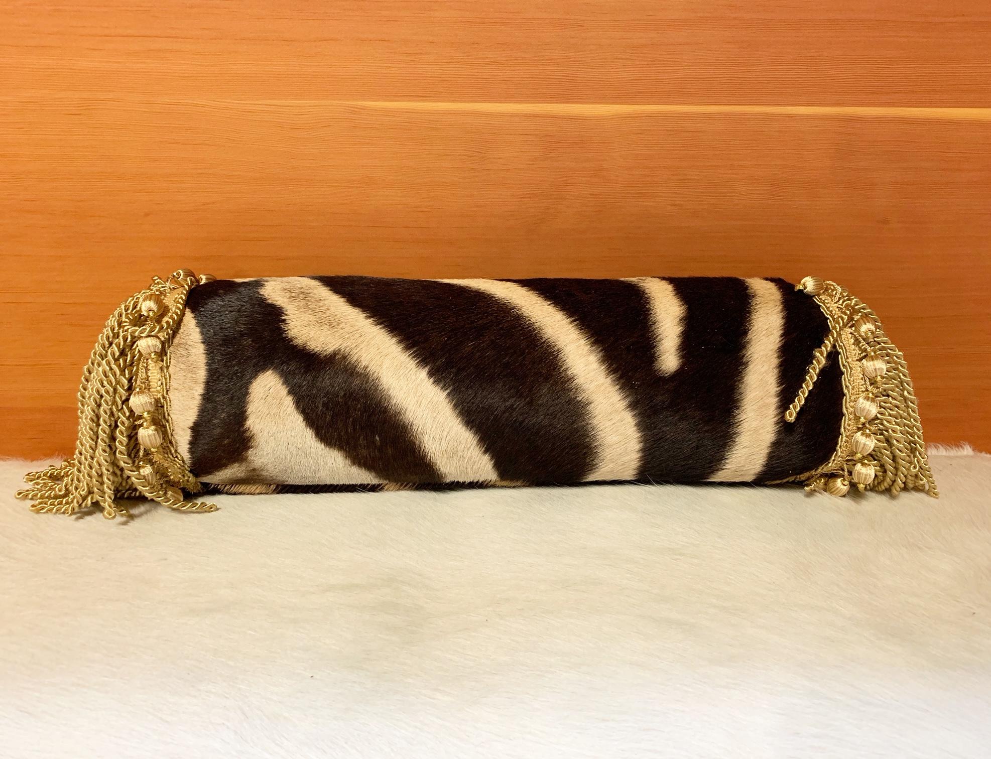 American One of a Kind Zebra Pillow