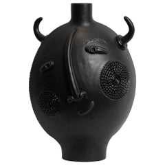One of a Kind Zoomorphic Ceramic Base Lamp Signed by Dalo