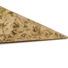 One 'of a pair' Triangular Terracotta Frieze from Philadelphia, circa 1870