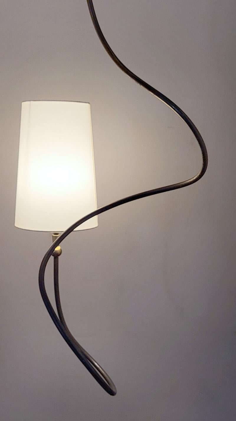 One of ... Beautiful German Organic Sculptural Brass Ceiling Pendant Light For Sale 5