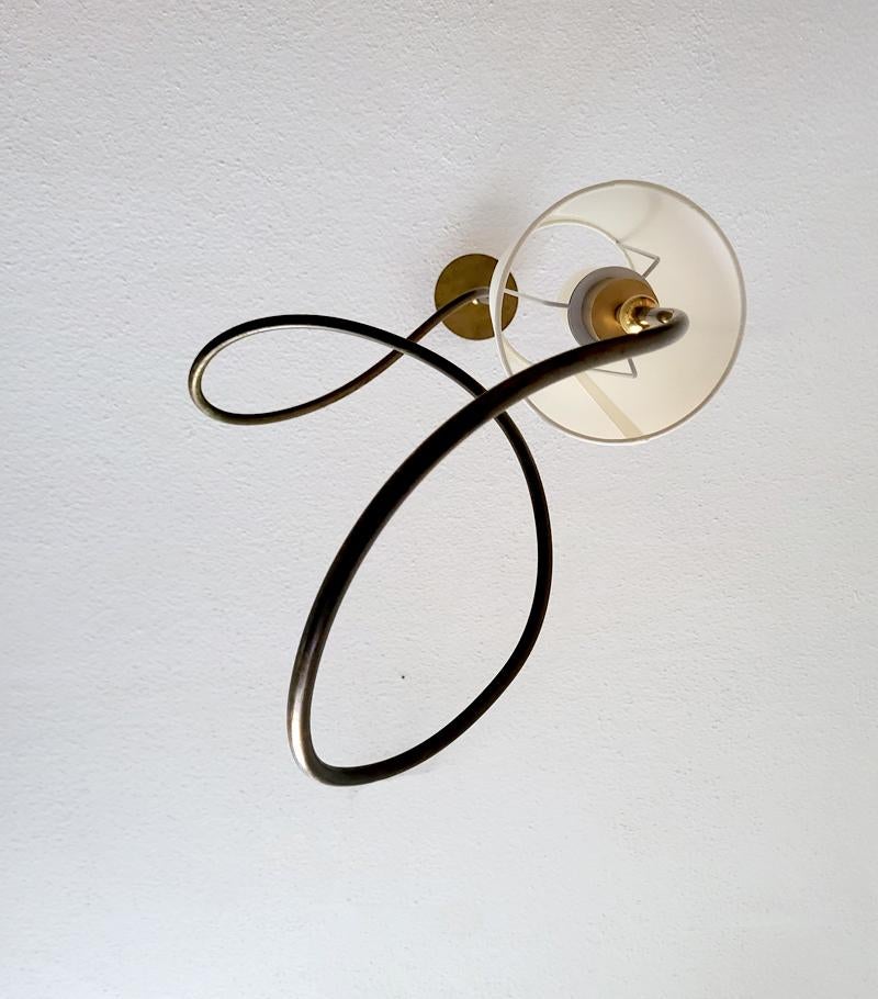 One of ... Beautiful German Organic Sculptural Brass Ceiling Pendant Light For Sale 6