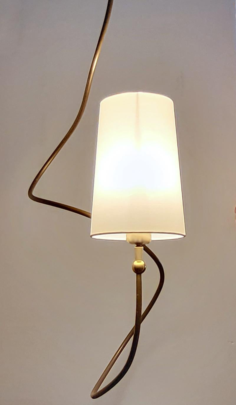 One of ... Beautiful German Organic Sculptural Brass Ceiling Pendant Light For Sale 2