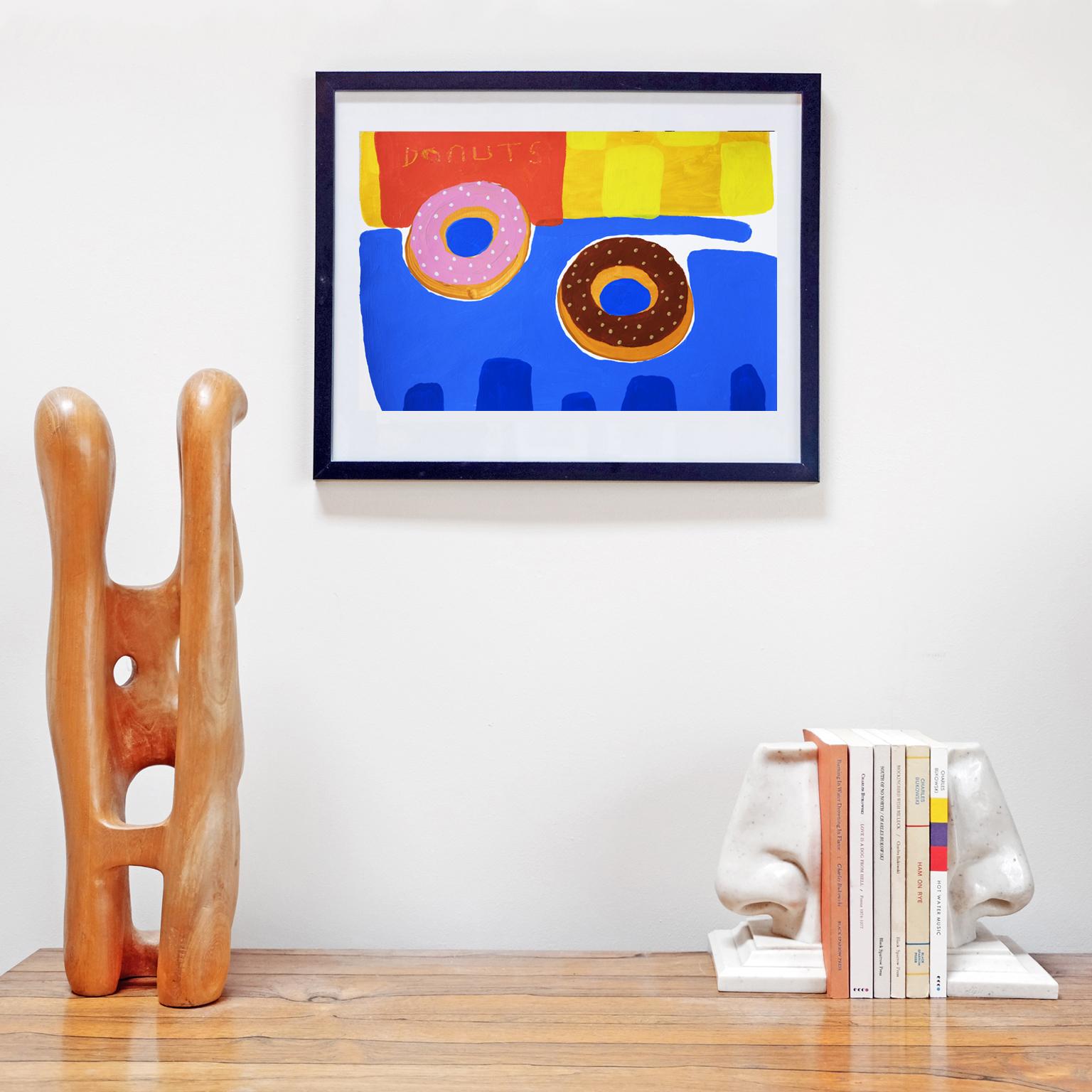English 'One of Each' Painting by Alan Fears Acrylic on Paper Pop Art Still Life